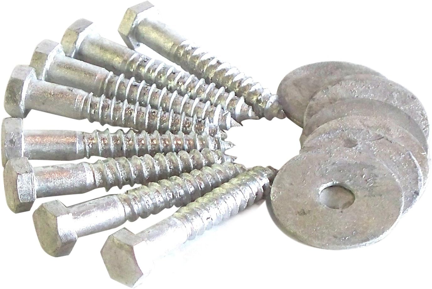 Dock Edge + Inc. Floating Dock Hardware Lag Bolt Set, Pack of 8 (3/8-Inch)