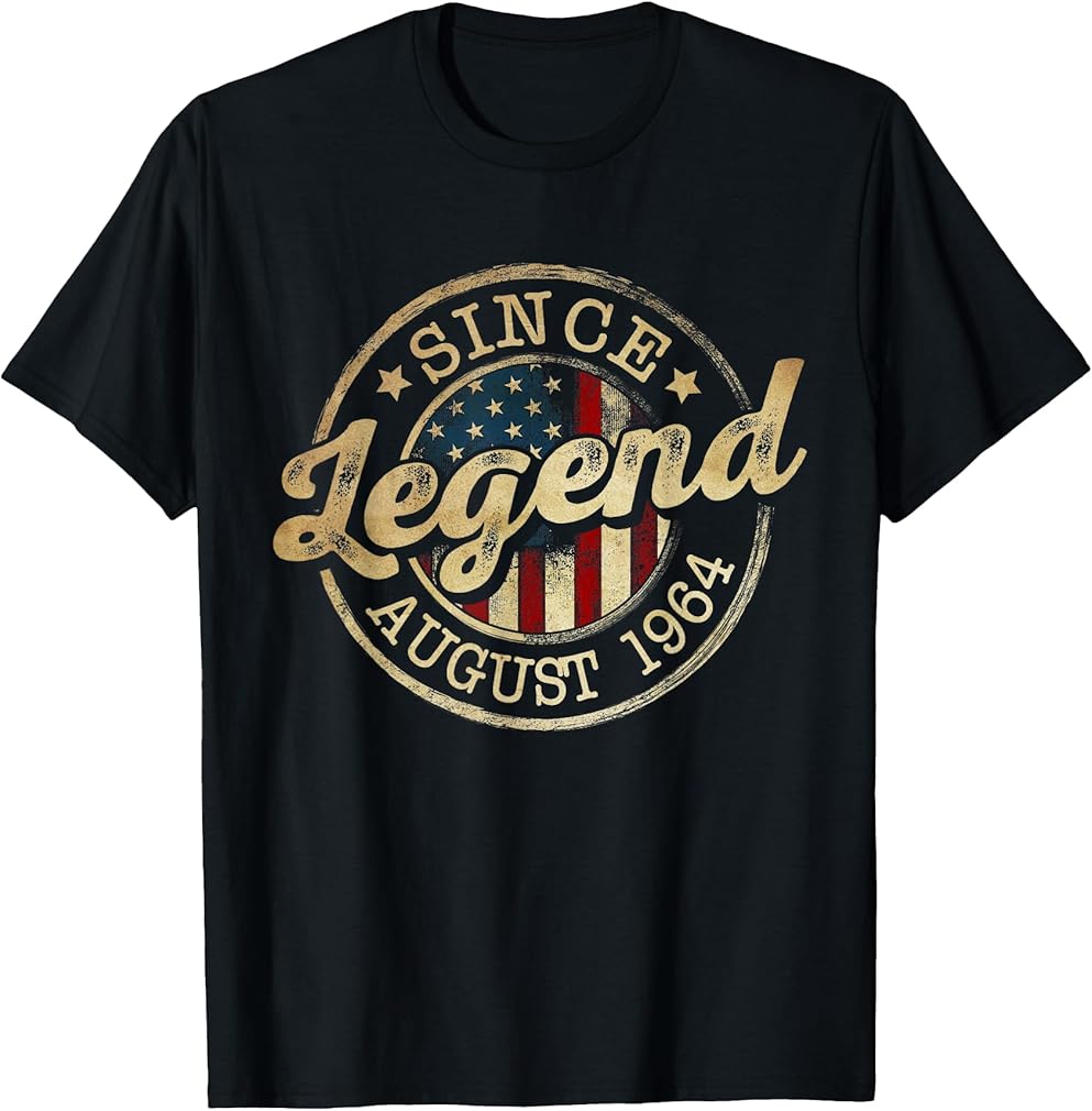 Legend Since August 1964 Vintage Retro 61st Birthday Classic T-Shirt
