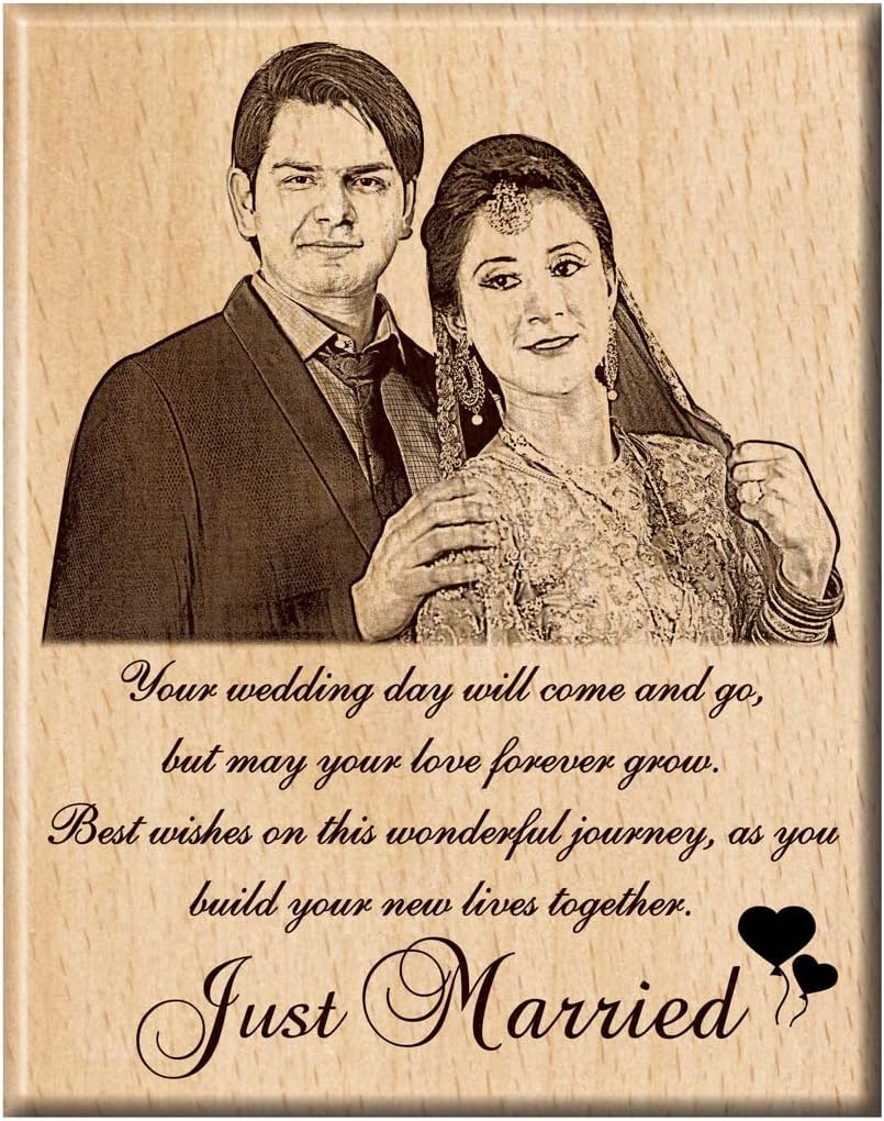 Engraveindia Wood Photo Frame (8X6 inch)