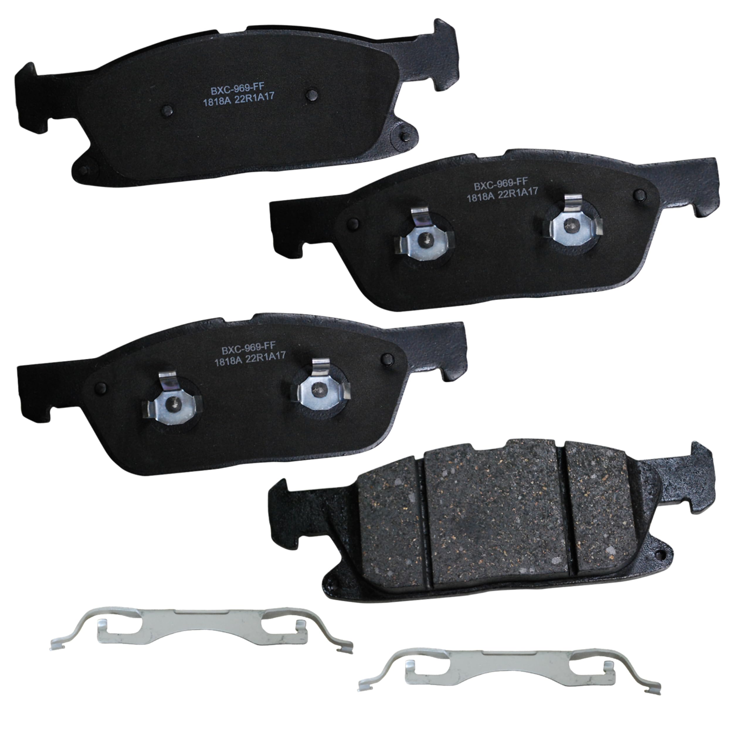 Bendix Premium SBC1818A Ceramic Front Brake Pads for Ford Fusion 2019-2017, Lincoln Continental 2017, Continental 2020-2019, MKZ 2020-2017
