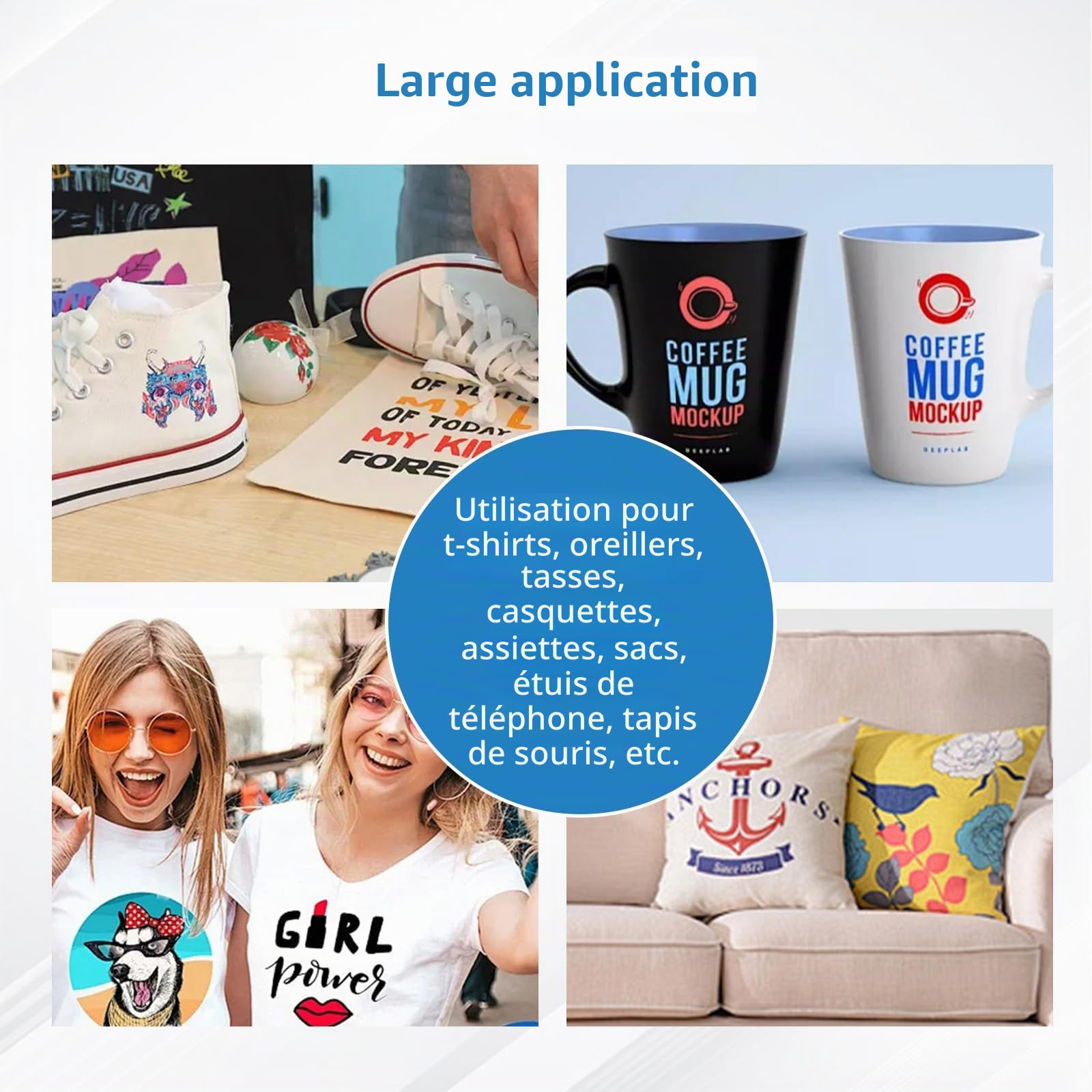 560ml Compatible T49N T49N1 T49N2 T49N3 T49N4 Sublimation Encre Remplacement pour SC23BK SC23C SC23M SC23Y Nachfülltinte pour EPN SC-F100 SC-F500 SC-F501 (2Noir, 1Cyan, 1Magenta, 1Jaune)