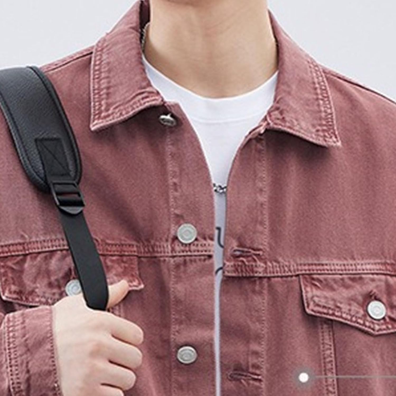 Men's Classic Casual Denim Jackets Vintage Slim Fit Fashion Jean Coat