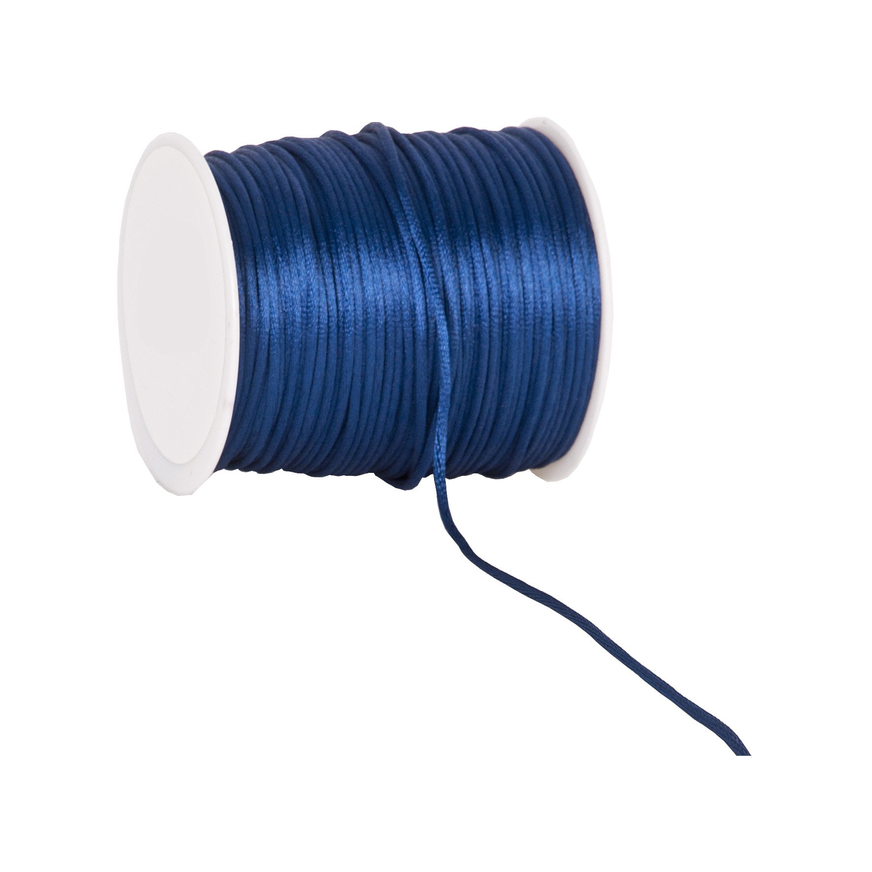 Ribbon Writer 10M X Navy/Royal Blue Navy/ Silk Rattail Cord 2Mm X 10 Metres Cut From Roll