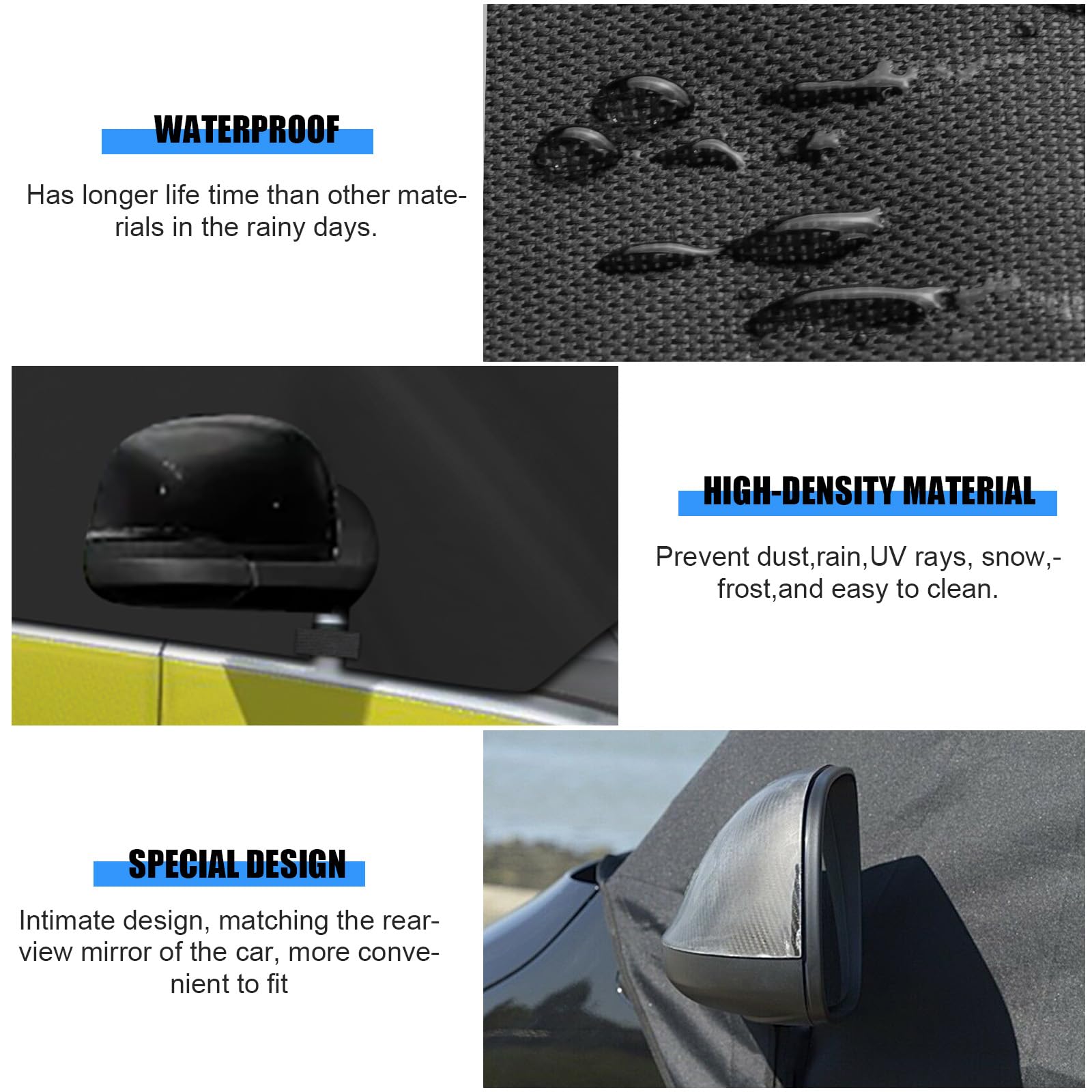 VW ID Buzz 2022-2025 600D Frontscheibe Abdeckung Wasserdicht Wetterfest