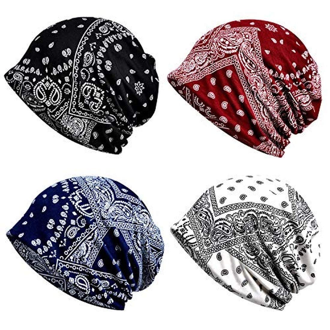 Cotton Fashion Beanies Chemo Caps Cancer Headwear Skull Cap Knitted hat Scarf for Women