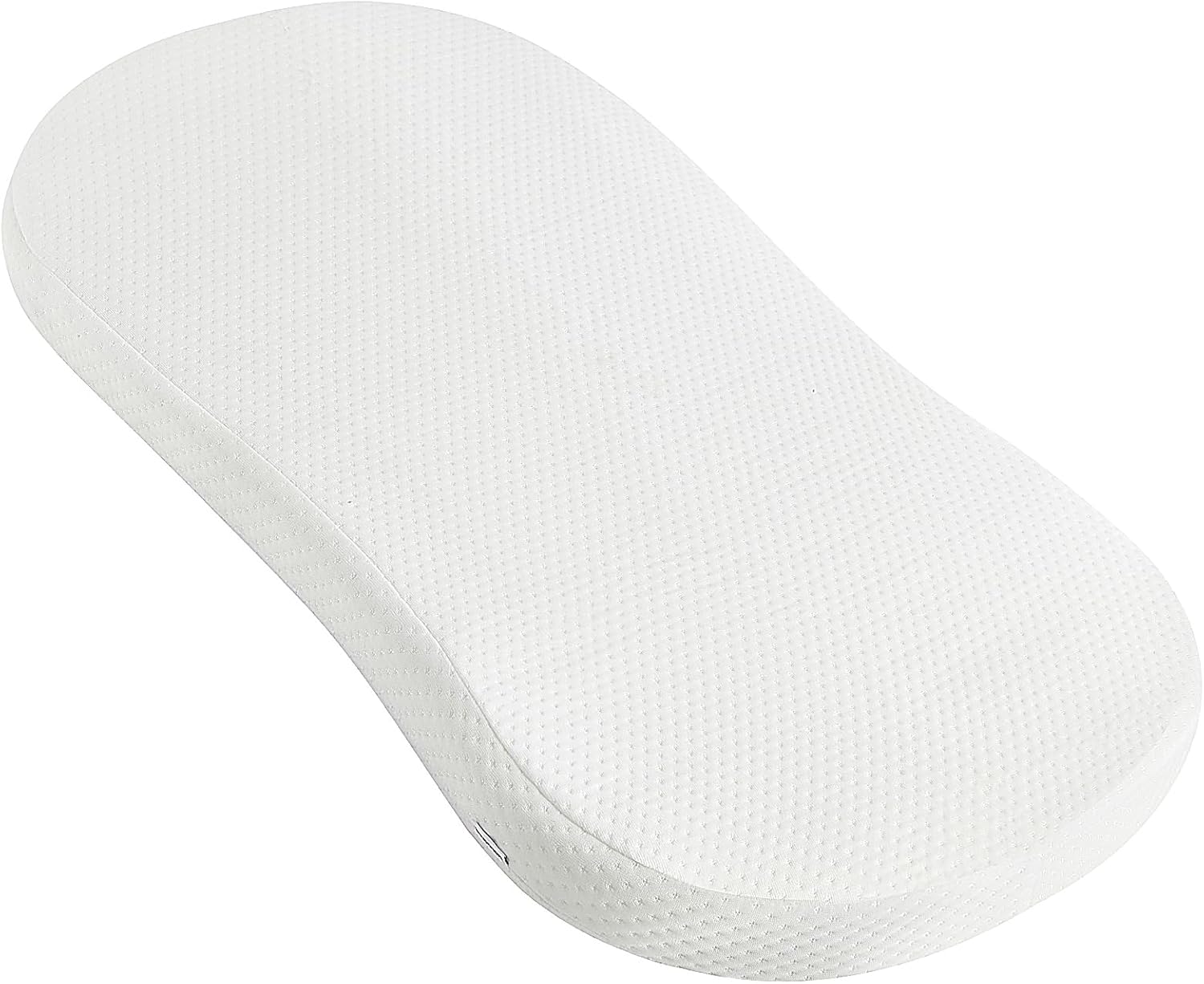 Mecc ecoh Bassinet Mattrss, Hourglass 30"x18" Bedside Sleeper Mattress, 2" Thick Strong Support, Removable Breathable Cover, Water Resistant Lining Protector, Non-toxic, Hypoallergenic, Easy To Clean