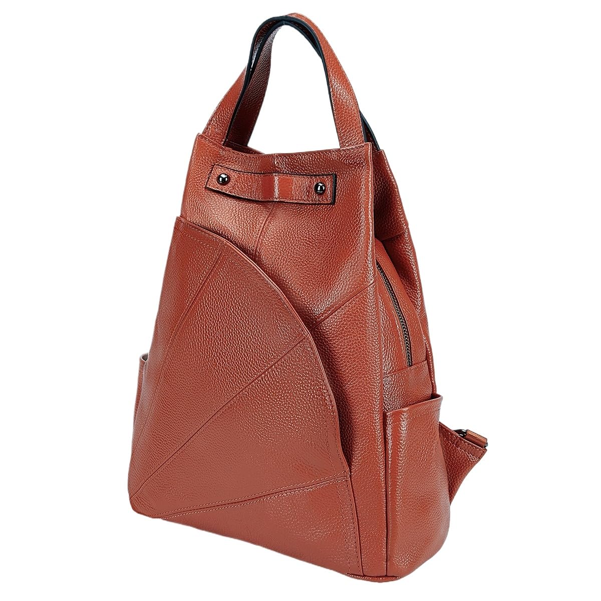 Convertible Backpack Purse for Women Genuine Leather Anti Theft Tote Bag for Travel Work and Daily Casual Activities