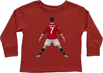 Goal Celebration Ronaldo-Inspired - Siu 7 Jersey-Like Toddler Long Sleeve Tshirt