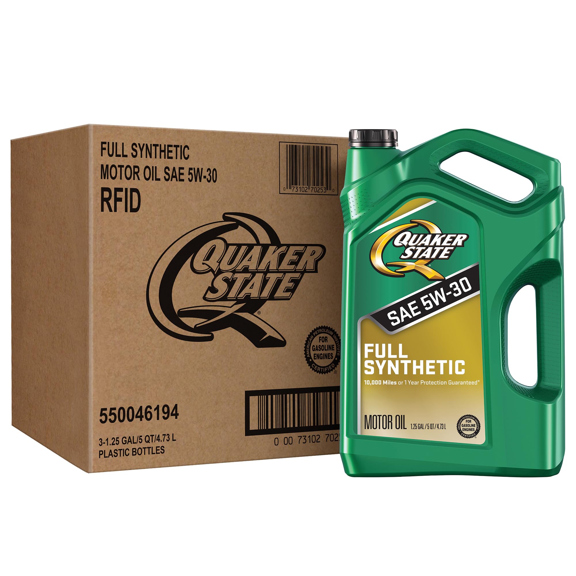 Amazon | Quaker State 完全合成 5W-30 モーターオイル 5クォート (3
