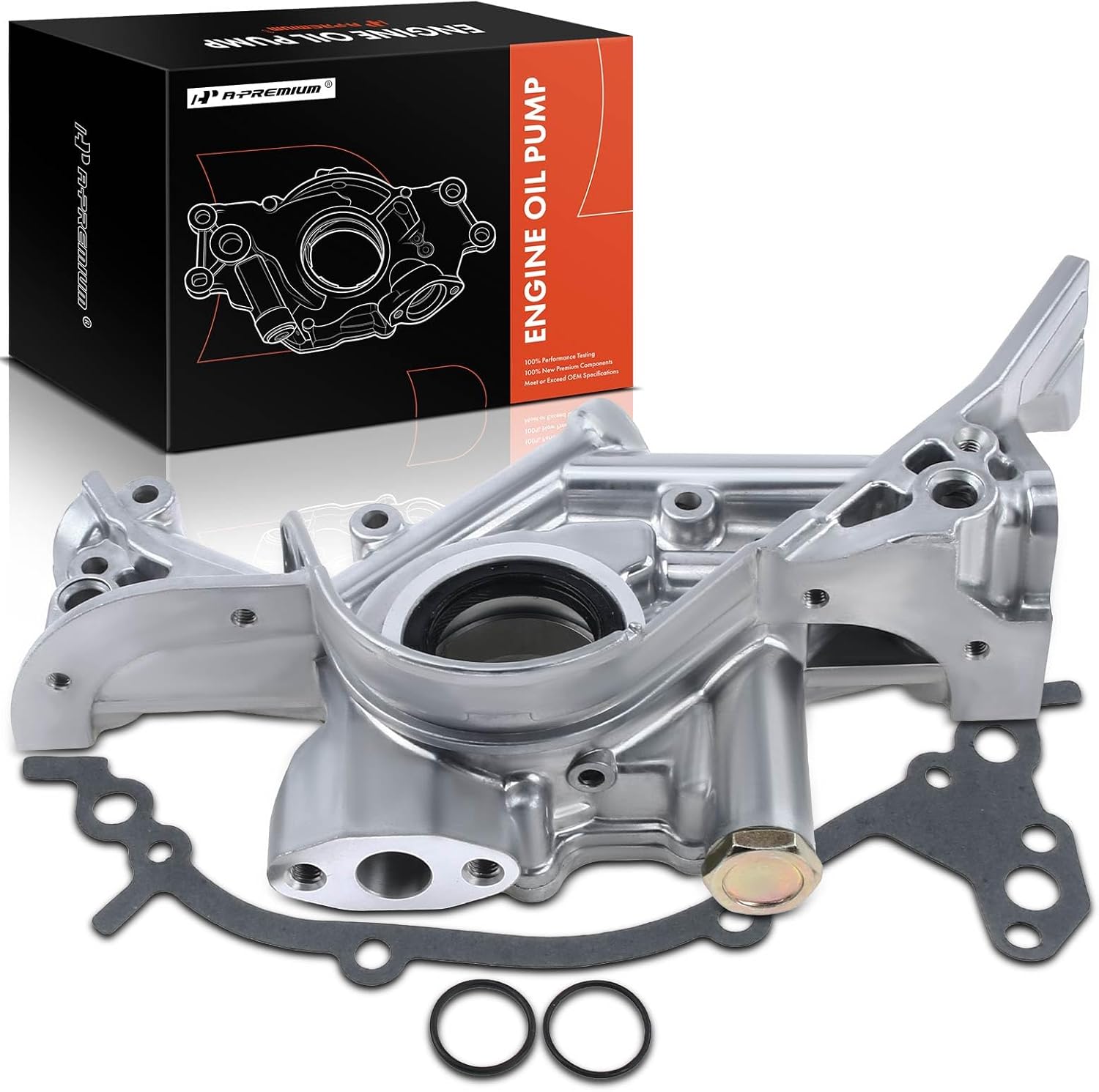 A-Premium Engine Oil Pump with O-Ring & Gasket Compatible with Nissan Quest 1996-2002 & Mercury Villager 1996-1998, 3.0L 3.3L
