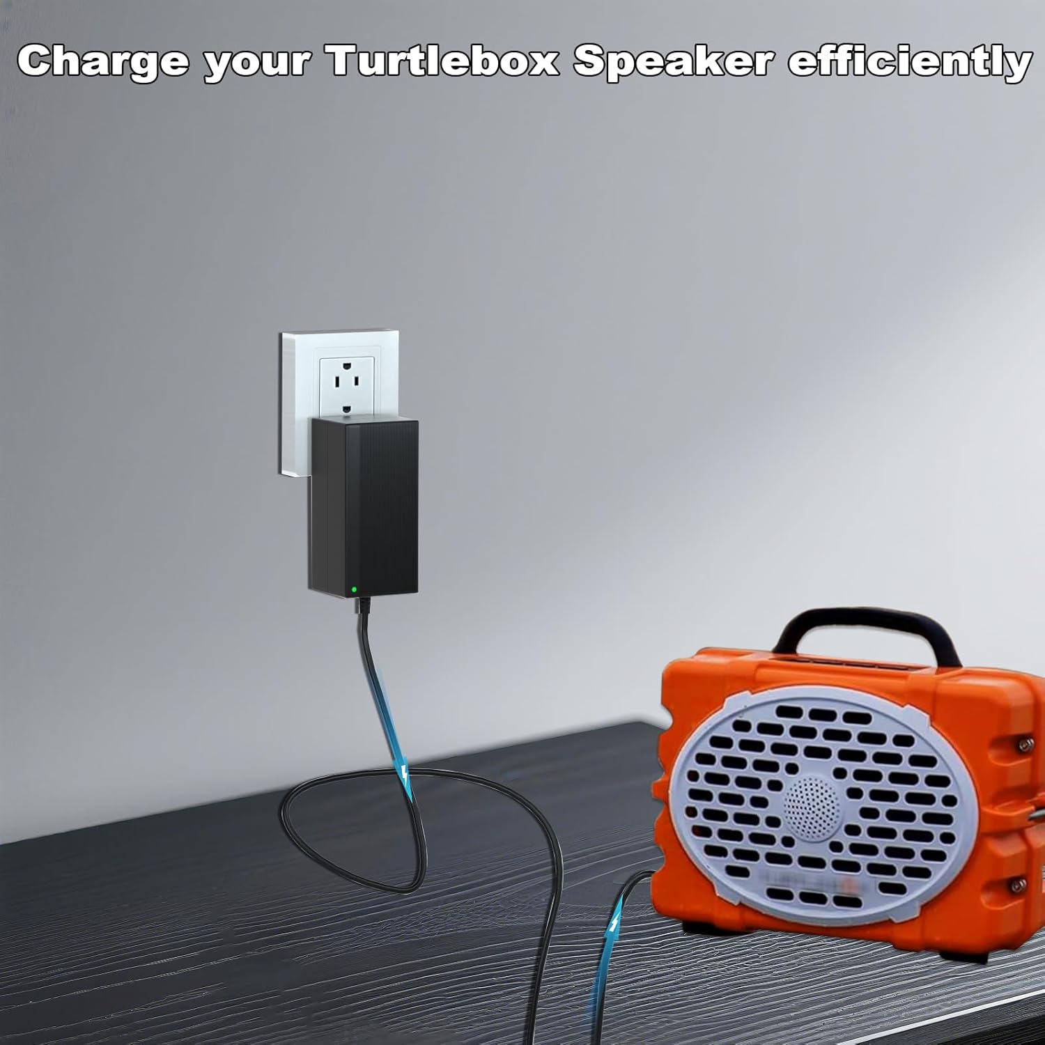 15V 3A Charger for Turtlebox Speaker Compatible with Gen 2 & Gen 3 Loud Outdoor Portable Bluetooth 5.0 Audio Power Adapter Cord - Image 5