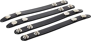 Safariland Duty Gear Chrome Snap Belt Keeper (4PACK) (High Gloss Black)