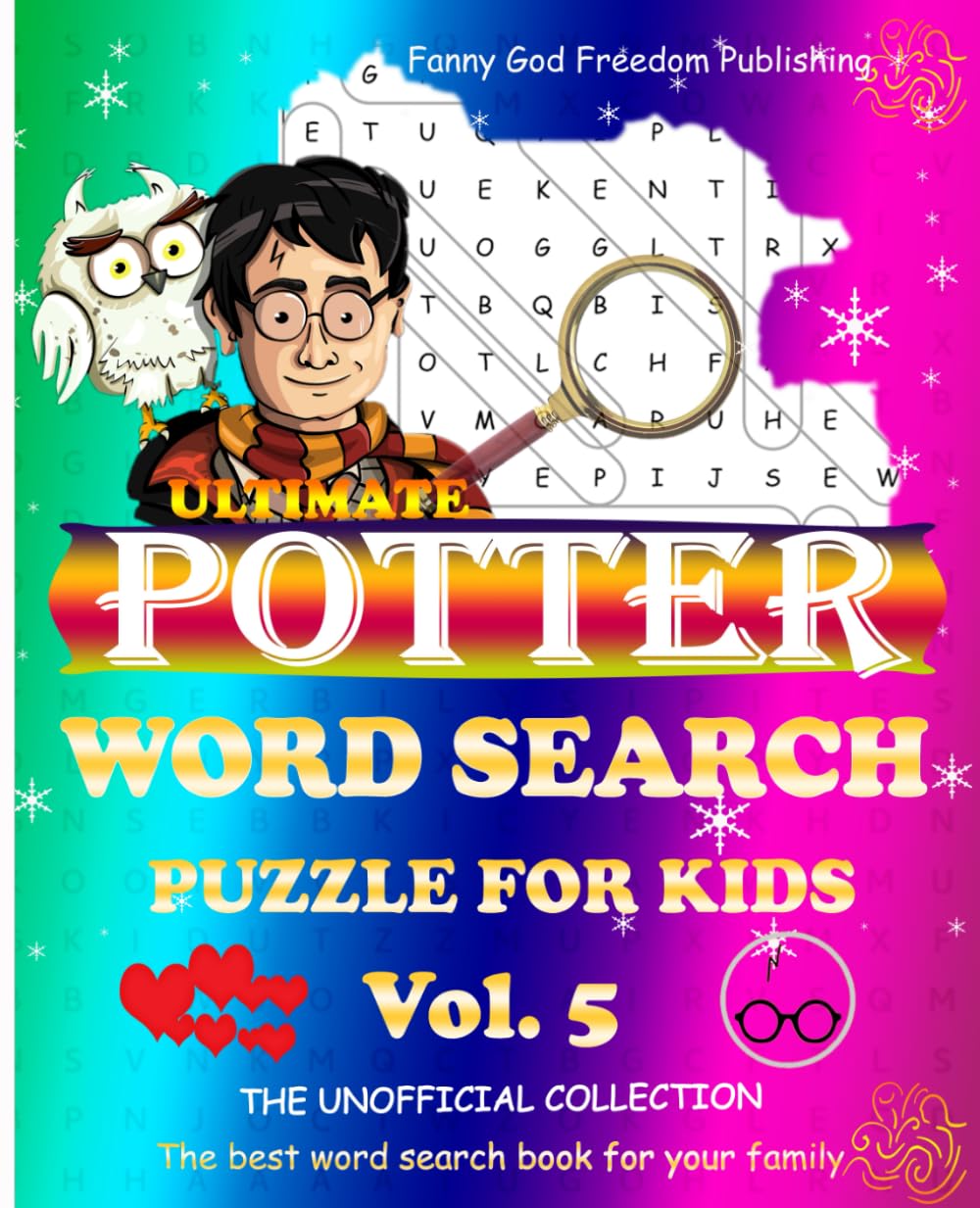 POTTER WORD SEARCH PUZZLE FOR KIDS - The Unofficial Collection (Vol.5): Fun Challenges For Children All Ages, Search and Find Activity Book - Great Gifts for Family, Friends, Lovers