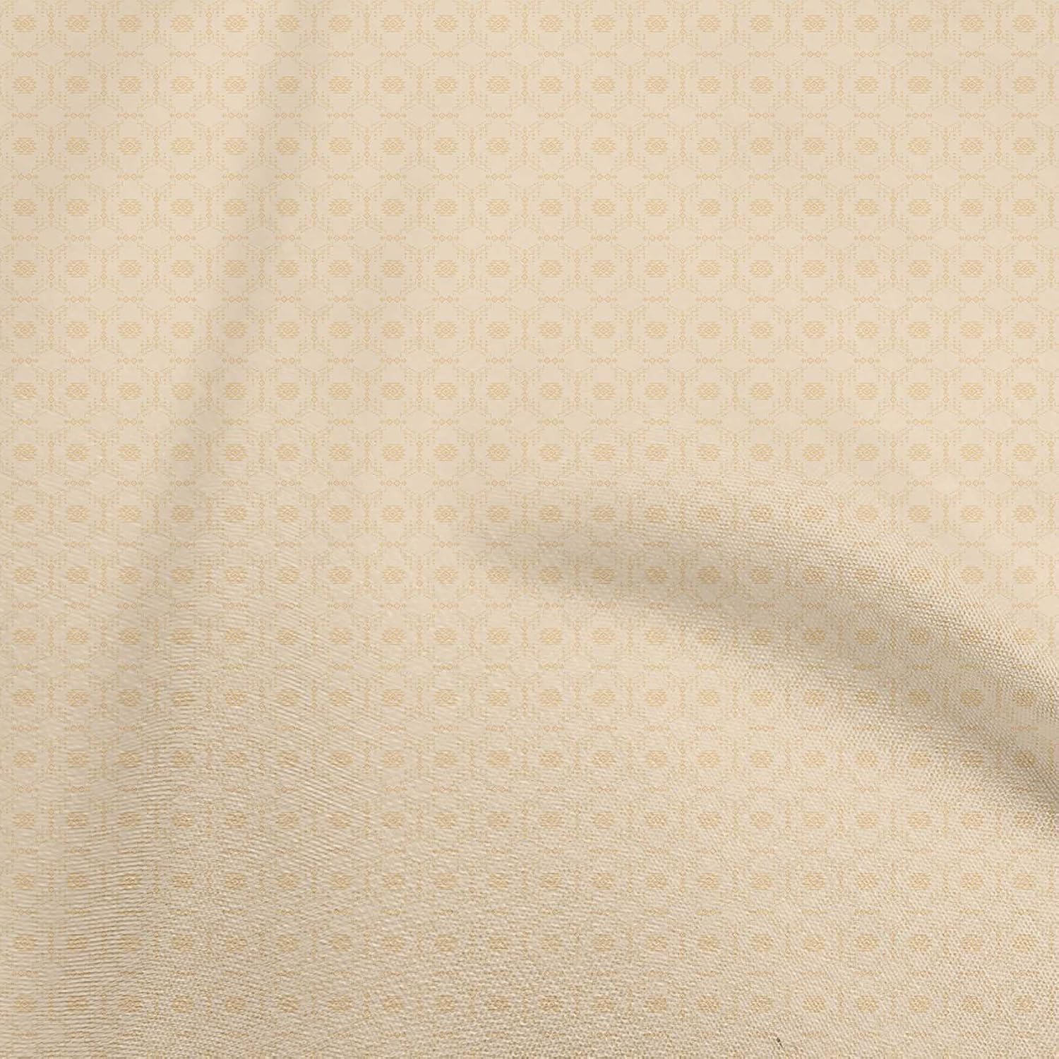 oneOone Cotton Flex Light Mint Green Fabric Tribal Sewing Material Print Fabric By The Yard 40 Inch Wide