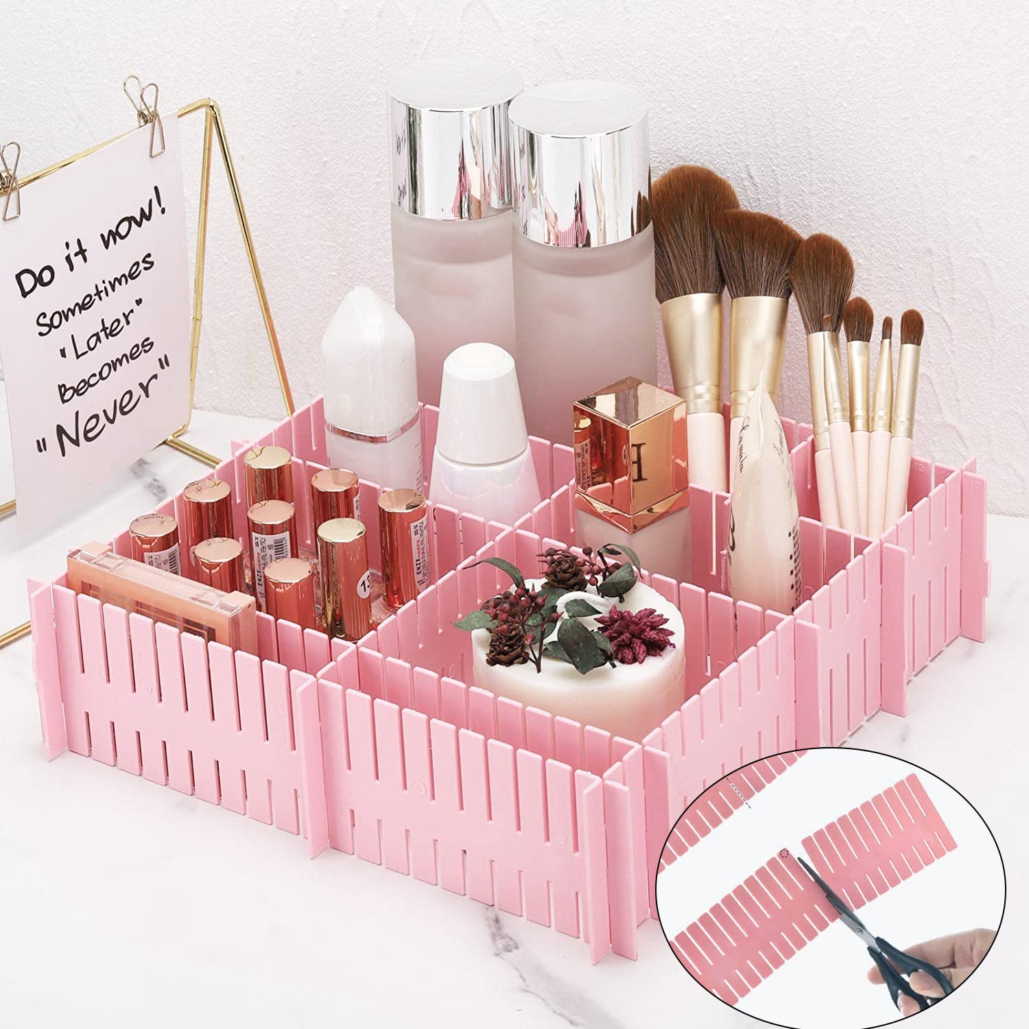 JSF Schubladeneinteiler 12-teilig - Verstellbare Fachteiler Für Kommoden & Schreibtische