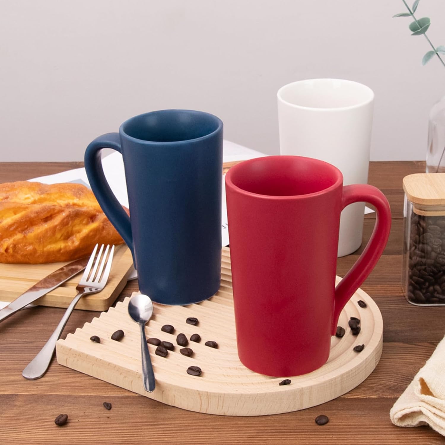 18 oz Coffee Mug, Coffee Cup Large Coffee Mug with Handle, Ceramic Latte Tea Cup for Office and Home, Novelty Gifts for Women and Men - Image 4