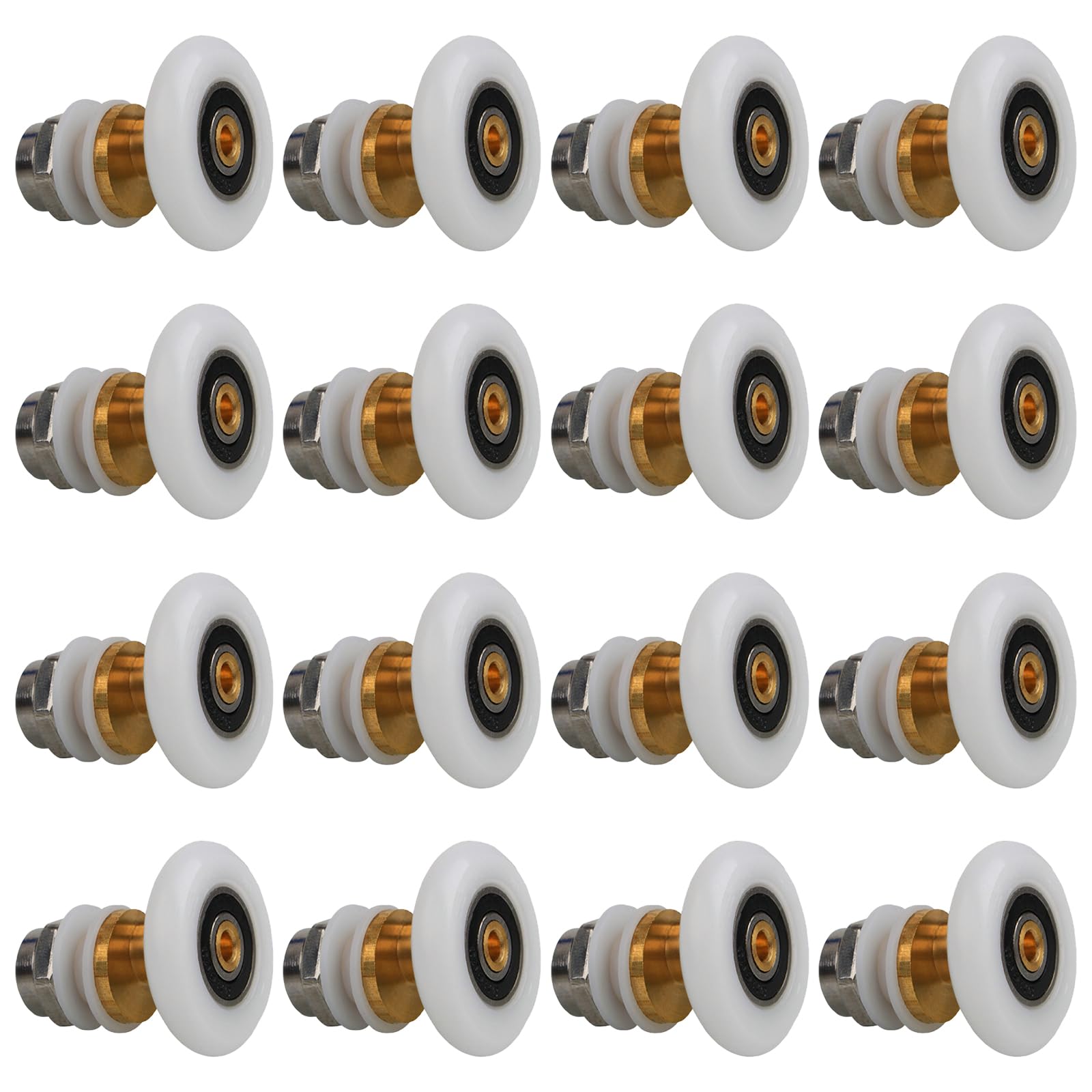Yhplxyuus Multicolor Upgrades Shower Door Roller Set Glass Door Pulleys Rusts Resistant Easy Glides For Glass With Heights Adjustability Wear Resistant Hardware
