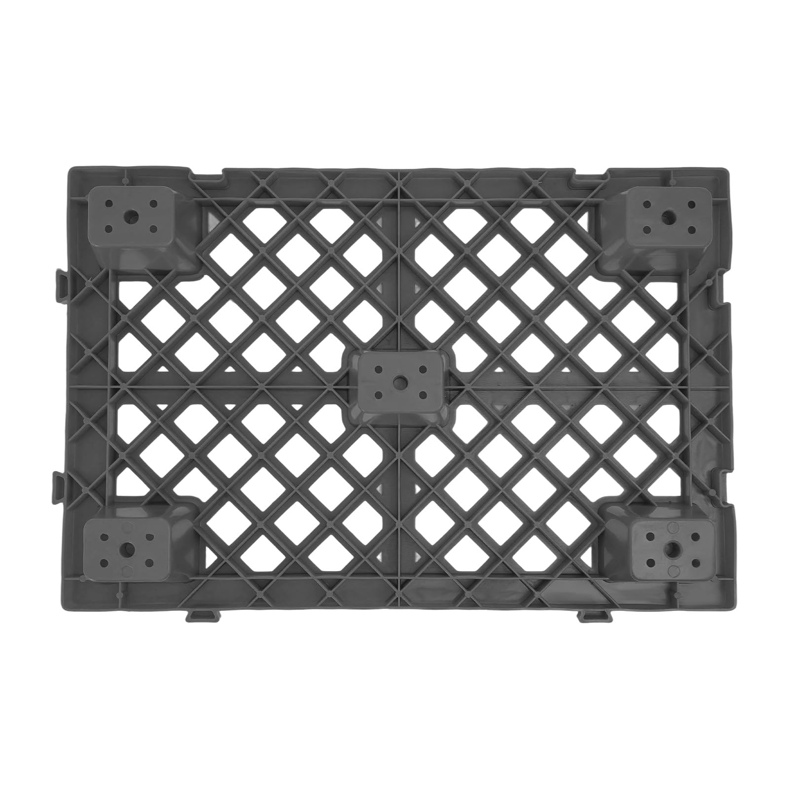 6 paletas de plástico industriales, 60 x 40 cm | Paleta ligera, apilable, capacidad de carga de hasta 100 kg, para almacenes, fábricas, centros logísticos