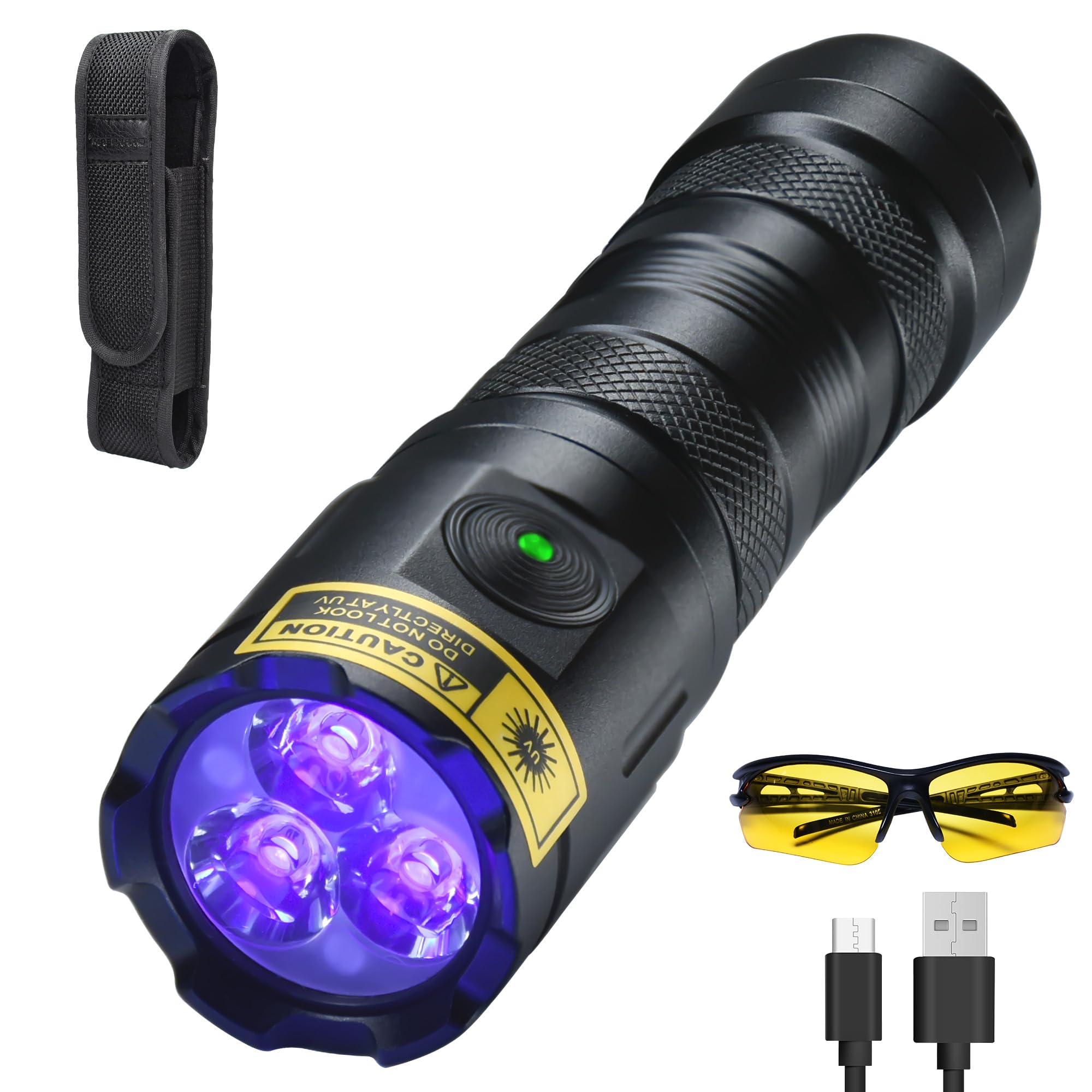 USB充電式 黒色 懐中電灯 ミニ 懐中電灯 USB充電式 黒 ライトキーホルダー ハンディライト