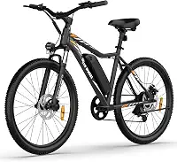 5TH WHEEL Bicicleta elétrica Mate para adultos – Motor de pico de 1000 W, velocidade máxima de 37 km/h, bateria removível de 468 WH, engrenagens de 7 velocidades e haste ajustável – Bicicleta elétrica