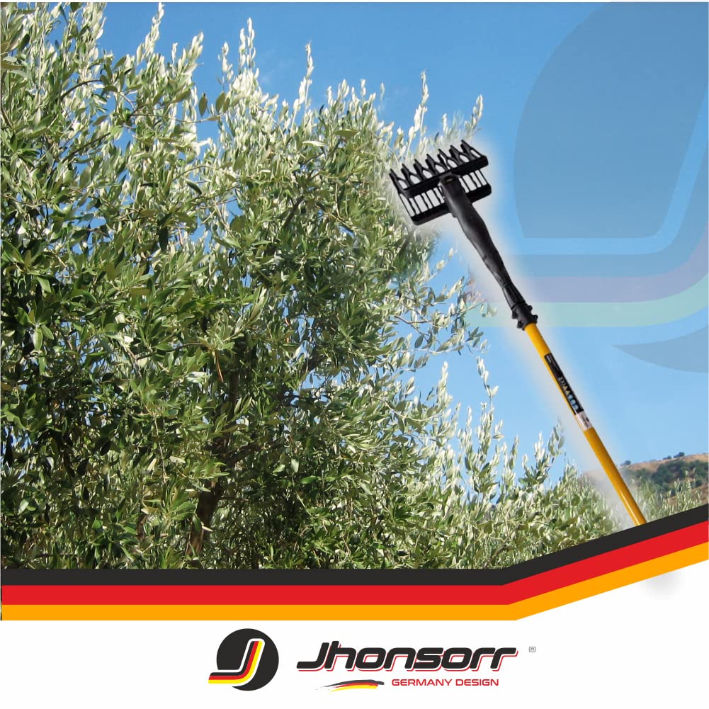 JHONSORR Scuotiolive Abbacchiatore Olive Motoabbacchiatore scuotitore olive elettrico 12V 140 watt batteria rastrelli 1000 battiti peso ridotto MANINA OMAGGIO EXTRA
