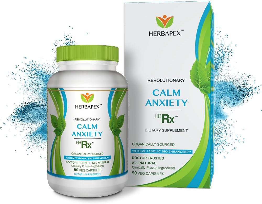 HERPAPEX: Calm Anxiety HBRX - Doctor Trusted - The Fast, Natural, Effective Anxiety Relief