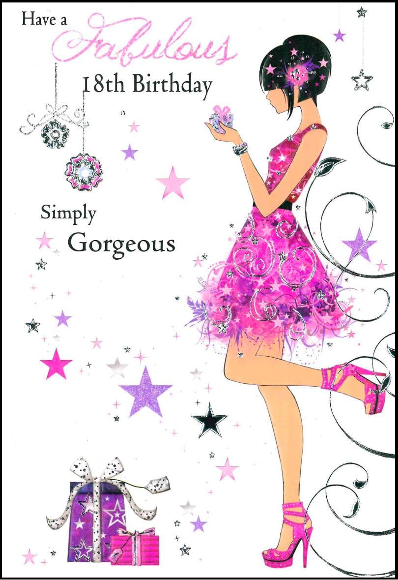JONNY JAVELIN FIFTH AVENUE CARD - 'HAVE A FABULOUS 18th BIRTHDAY' - FA12