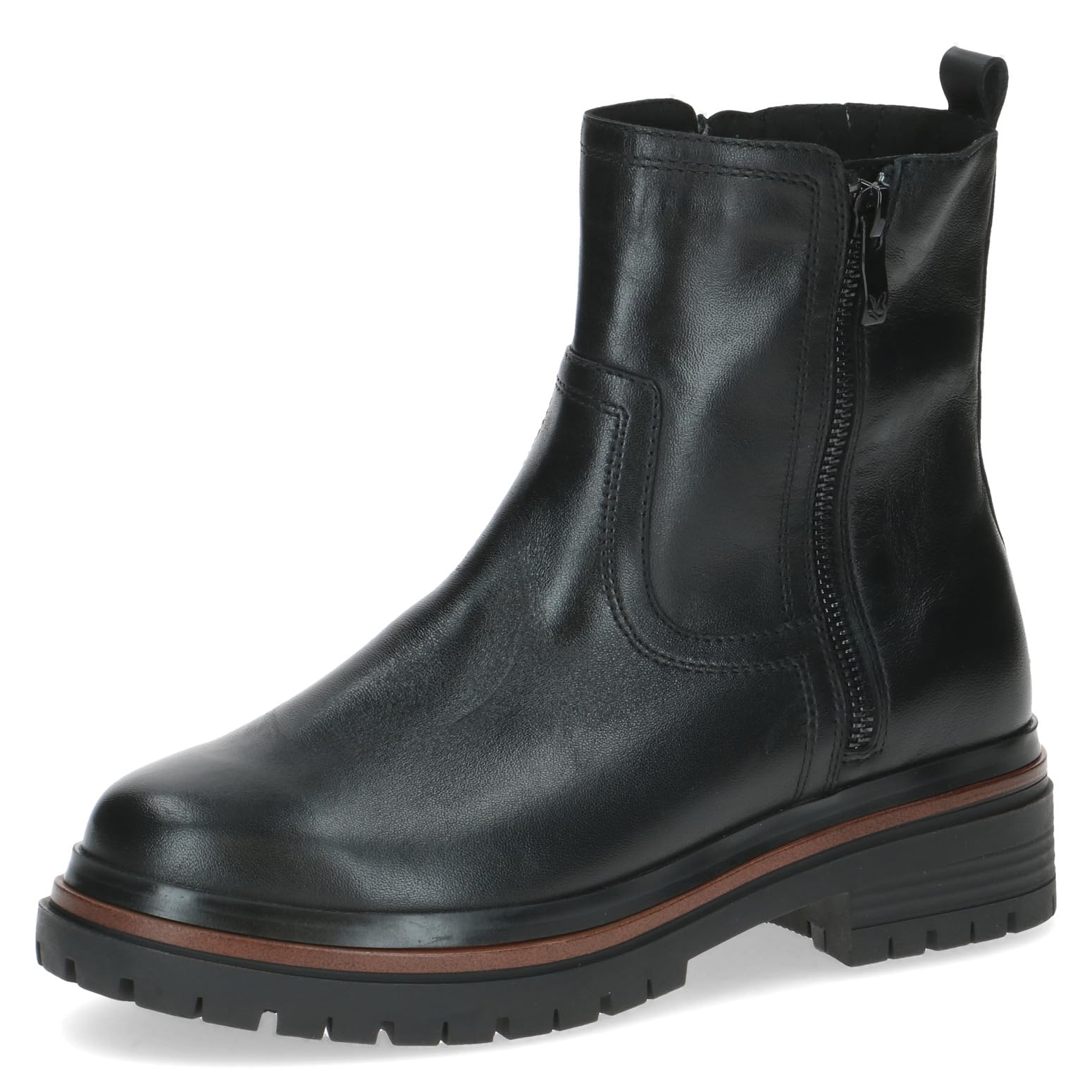 CAPRICE Damen Stiefeletten aus Leder mit Reißverschluss