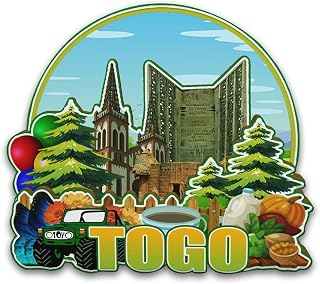 Togo Fridge Magnet Wooden 3D Landmarks Travel Collectible Souvenirs Decoration Handmade Refrigerator Magnet -5930