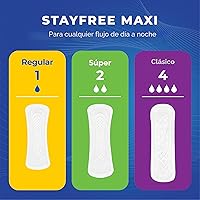 Vista 6 de Toallitas Maxi de Stayfree, X07023, 66 unidades, 1, 1