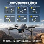 Holy Stone HS360S GPS Drone avec 4K Caméra pour Adultes, Sous 250g Léger RC Quadcopter, 10000Ft FPV Transmission, GPS Retour, Suivez-moi, Time-Lapse, QuickShot