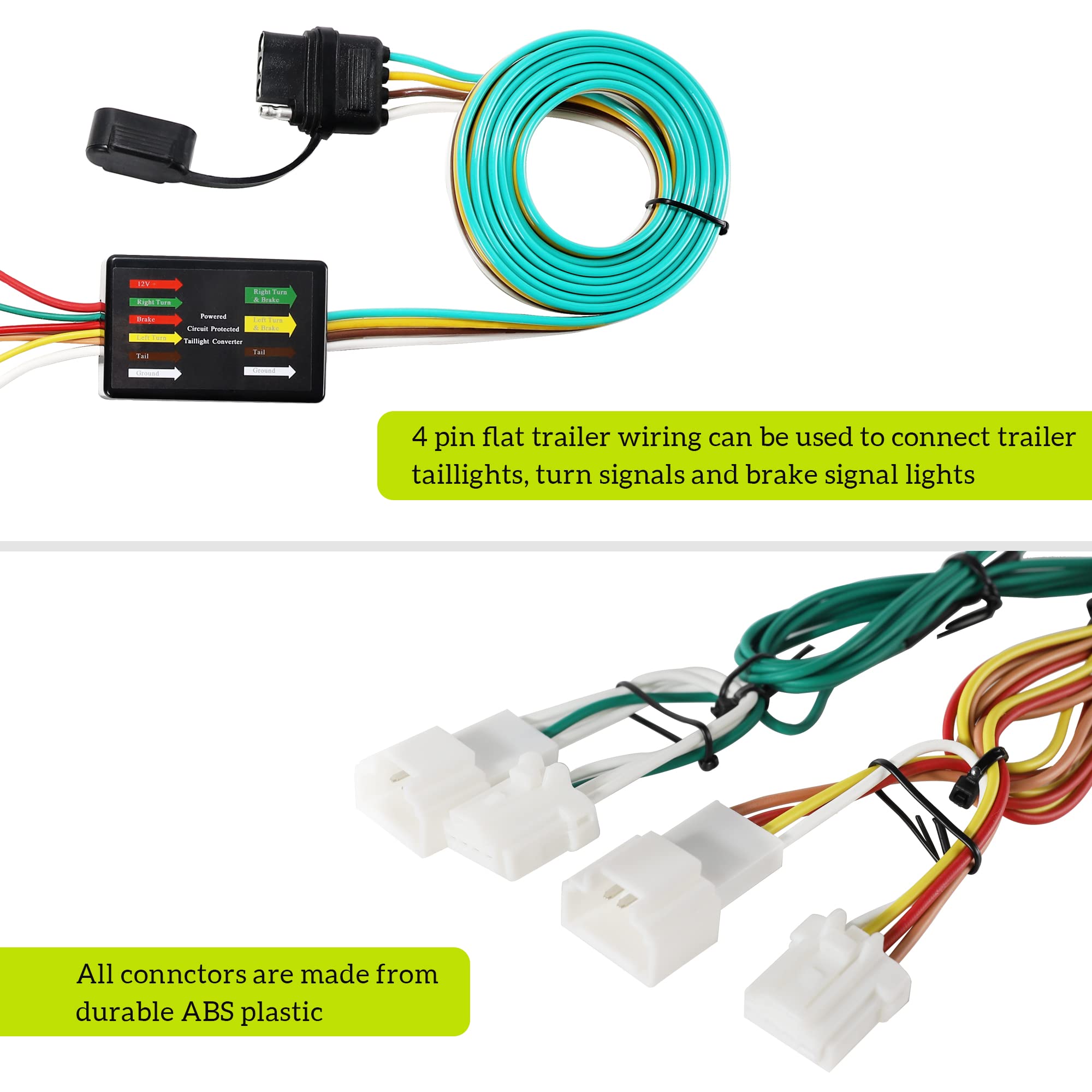 Oyviny Custom 4 Way Flat Trailer Wiring Harness 56033 For - View #3