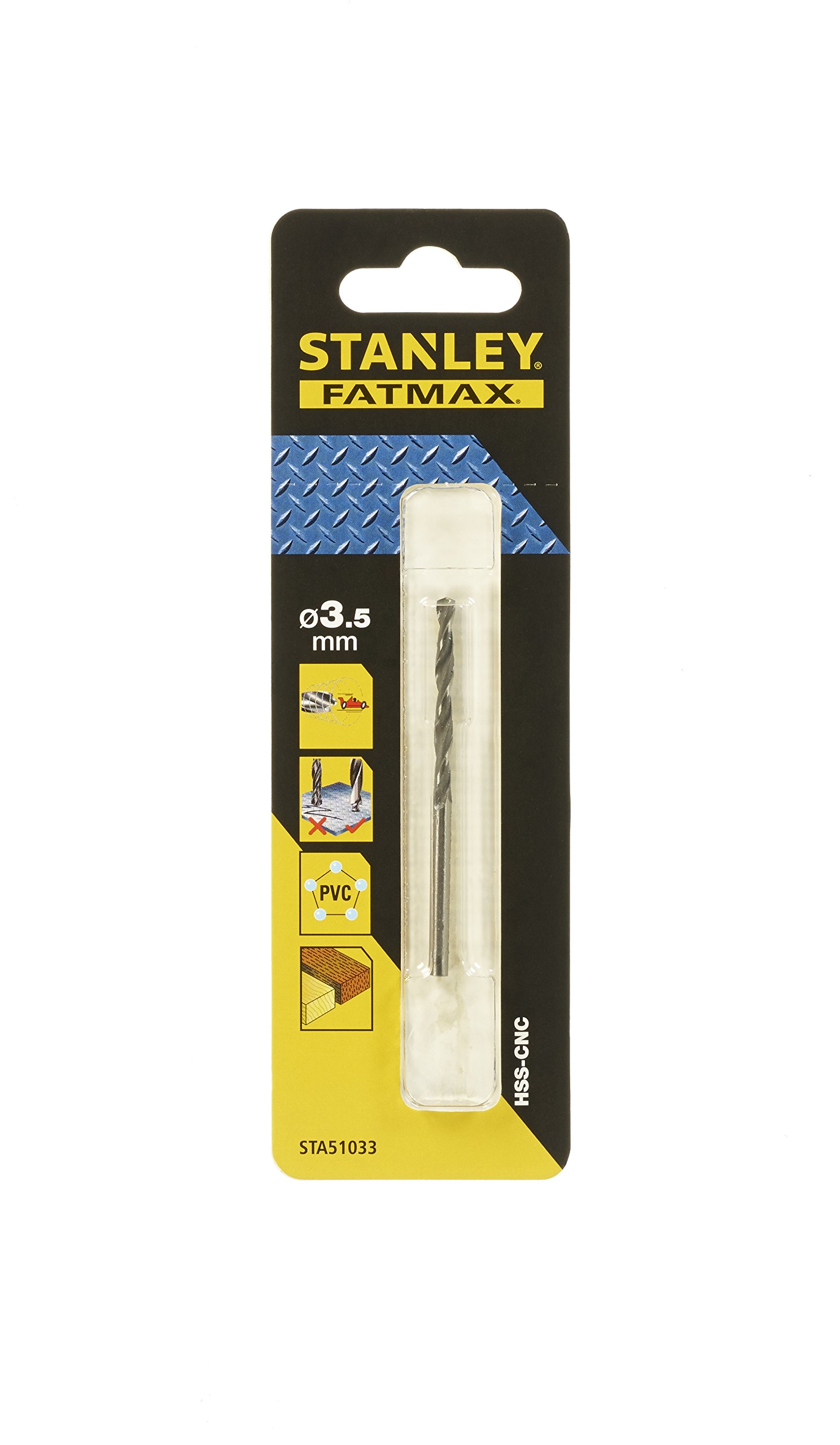 Stanley Broca Hss-Cnc Con Punta Piloto. Ø 3,5Mm