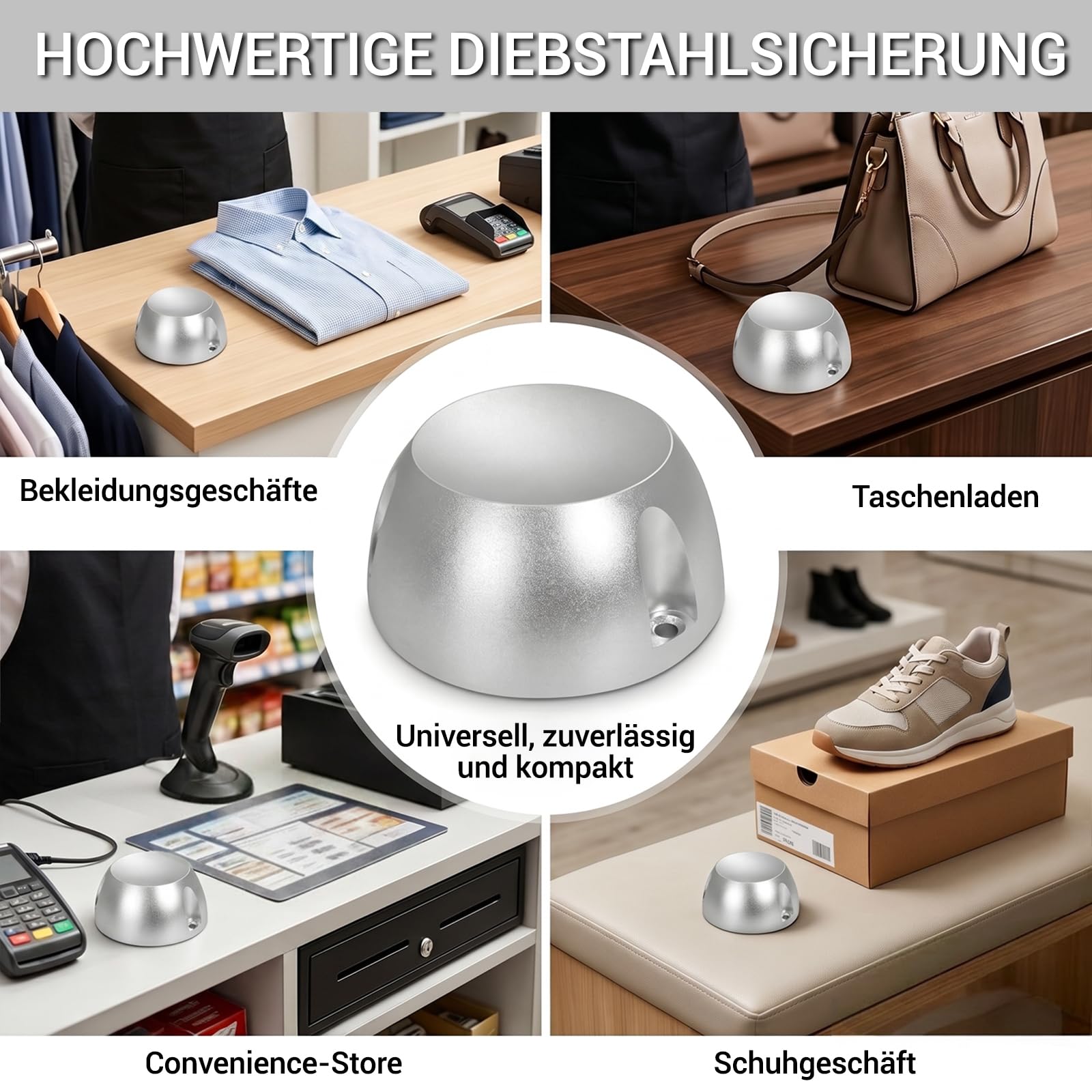 Magnet Diebstahlsicherung mit Haken, 20.000 GS, Sicherheit zum Entfernen von Diebstahlsicherung von Kleidung, Magnetverschluss, leistungsstark für Etiketten, Geschäfte und zum Entfernen