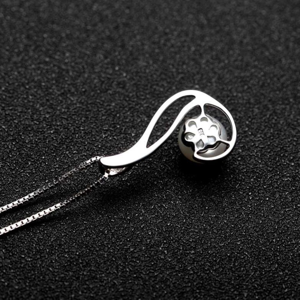 Nonnyl S925 - Collar de perlas cultivadas en agua dulce para mujer