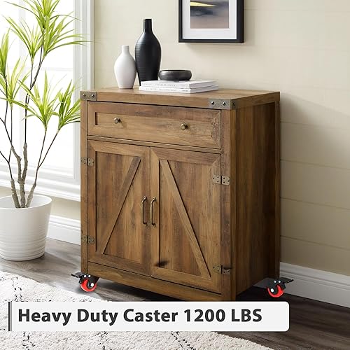 Miniatura 10 de Nefish Juego de 4 ruedas giratorias de 3 pulgadas con freno de 1200 libras, ruedas de seguridad con placa de bloqueo doble, ruedas giratorias de