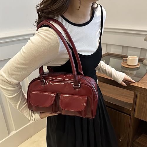 Vista 5 de Y2K Shoulder Bag for Women Black Small Purse Brown Purse Trendy Purse Retro Women's Shoulder Handbags Purses