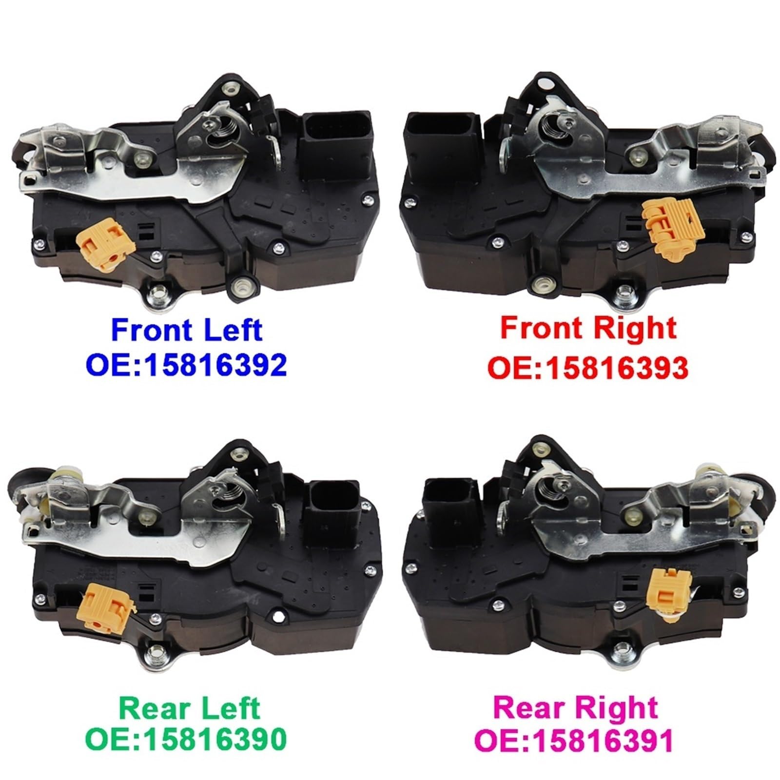 Meccanismo motore del modulo di chiusura dell'attuatore della serratura centrale della porta dell'auto, for Hummer, for H2 2003-2007 15816392 15816393 15816390 15816391 Attuatore serratura porti