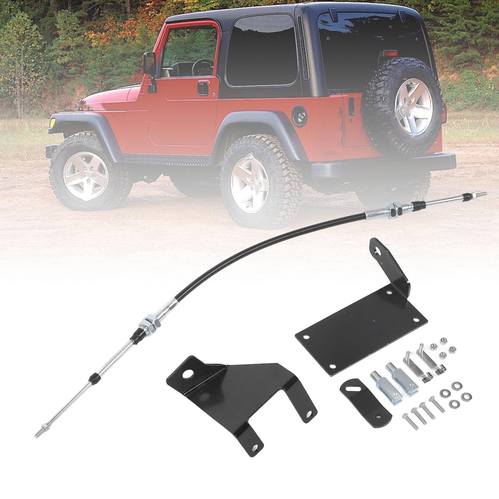 11pcs Transfer Case Cable Upgrade Kit do TJ 1997-2006, bezpośredni zamiennik J0048041