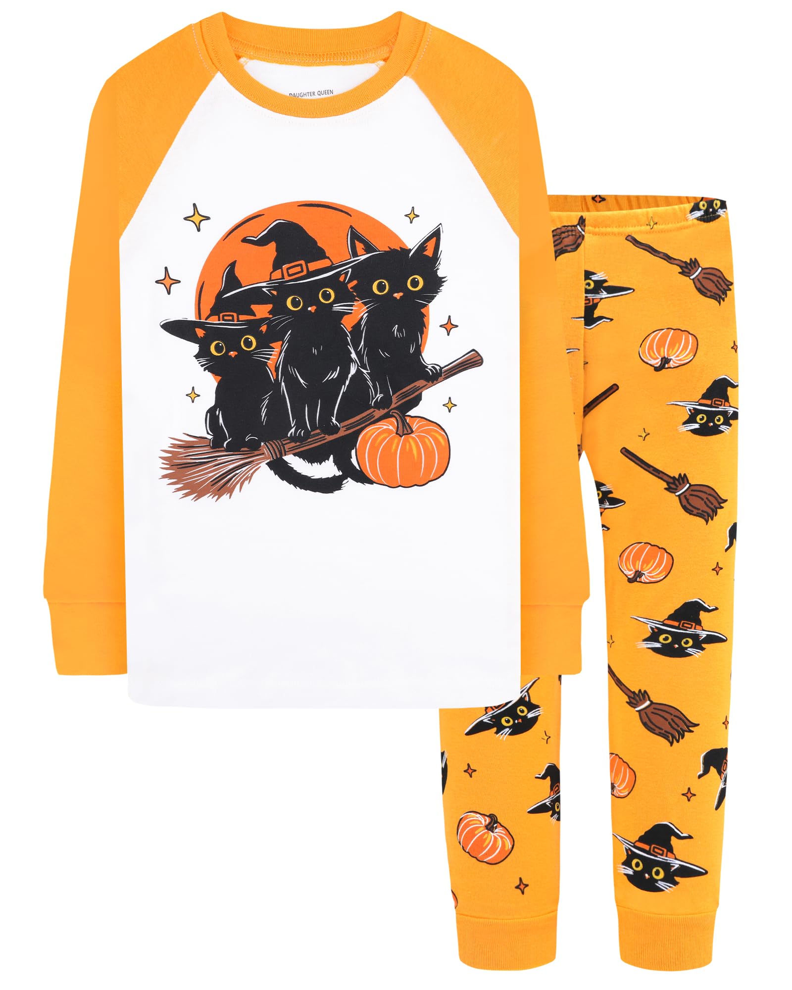 DAUGHTER QUEEN Boys &amp; Girls 100% Cotton Halloween &amp; Christmas PJS 18M-12Y