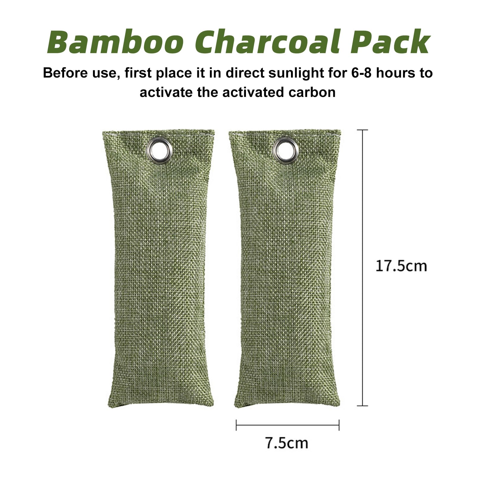 4 unidades de carbón activado granulado para zapatos, eliminador de olores, bolsa de limpieza de aire de carbón de bambú, bolsa de carbón activado, protección contra moho, adecuado para