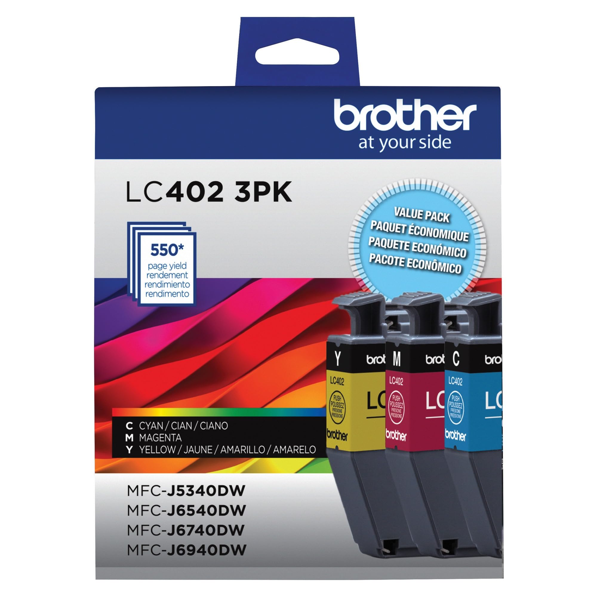 Amazon.co.jp: Brother 純正 LC402 3パック 標準印刷可能枚数 シアン