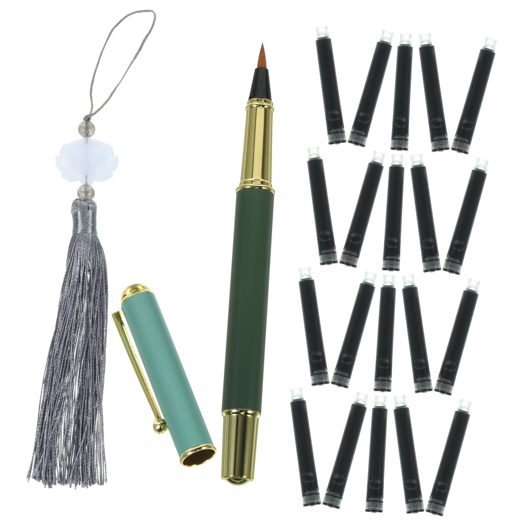 5sätze Wiederbefüllbarer Pinselstift Für Kalligraphie Aquarellmalerei Und Zeichnen Inklusive Tintenpatronen Und Quaste Für Anfänger Und Fortgeschrittene