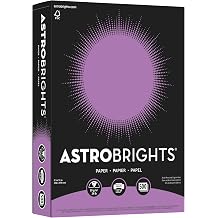 Wausau Astrobrights 24# Writing Paper, 500 count, Planetary Purple, 8.5 x 11 Inch 21678