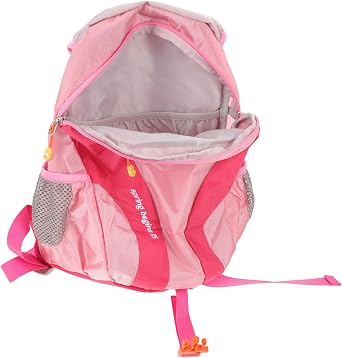 Lightweight Hiking Backpack for Men Women Water Resistant Nylon Daypack with Multiple Compartments and Inner Pocket Large Capacity Outdoor Travel Camping Mountaineering Bag in Pink