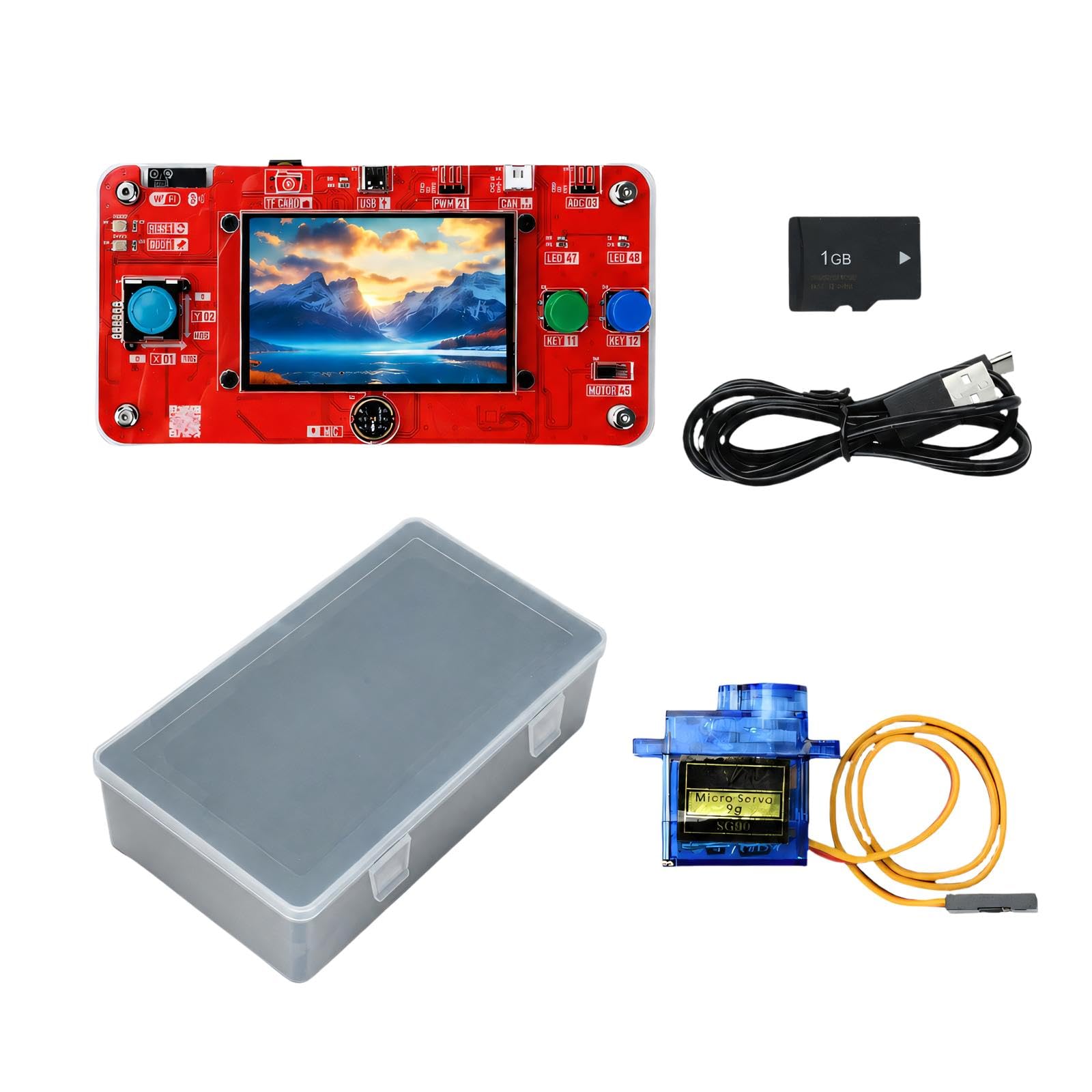 Paquete de tablero de aprendizaje WiFi 480 x 320, panel táctil tipo