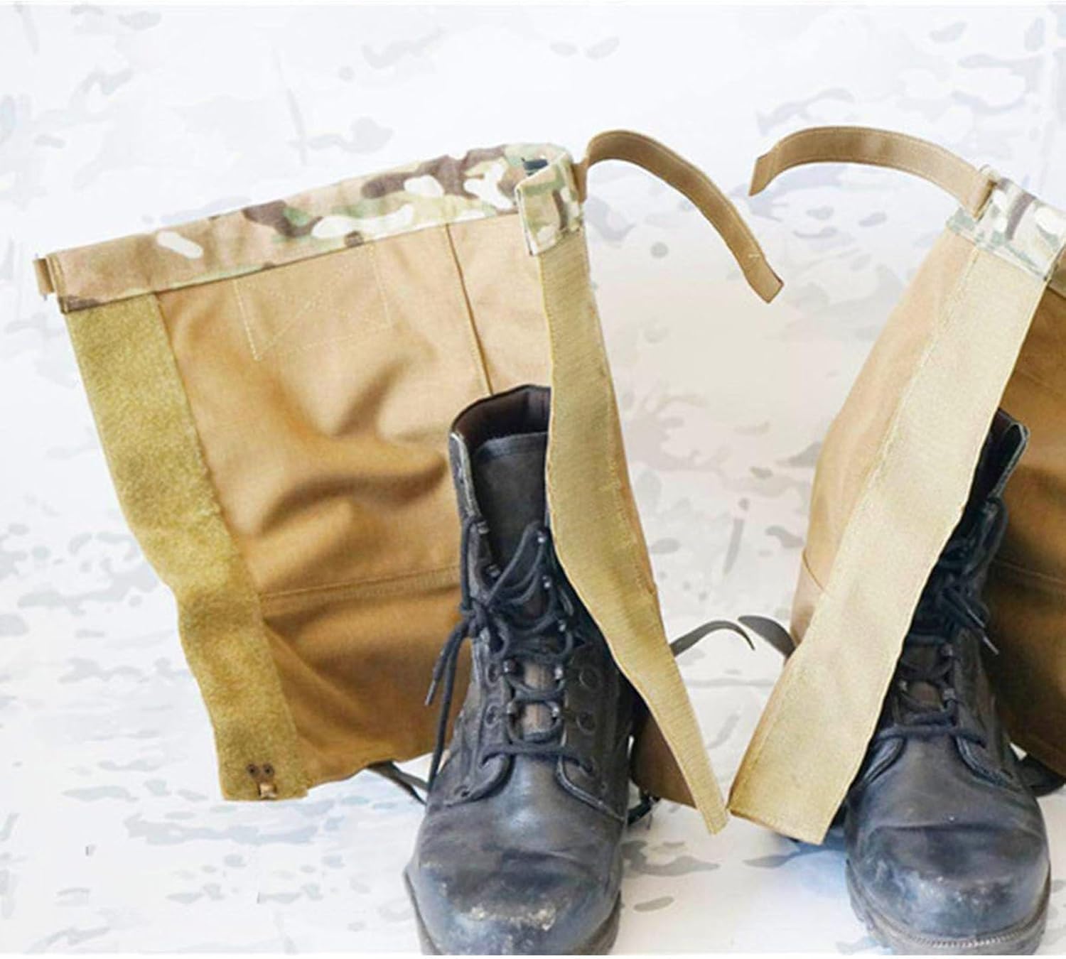 Leg Gaiters, Camouflage Wear-Resistant and Scratch-Resistant Snowshoe GaitersOutdoor Gaiters, Suitable for Mountaineering, Outdoor, and Hunting, 346159