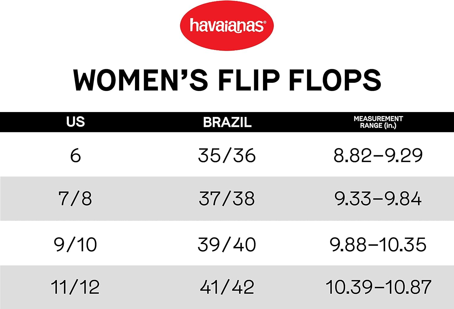 Havaianas Women's Slim Velvet Flip Flop Sandal 9-10 Black