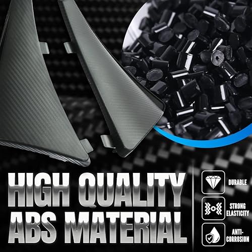 Miniatura 9 de 4 aletas de barro delanteras y traseras, patrón de fibra de carbono, protectores contra salpicaduras, guardabarros de roca para Corvette C8 Stingary