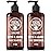 Viking Revolution Sandalwood Shampoo and Conditioner Set with Biotin and Jojoba Oil - Natural Hair Shampoo and Hair Conditioner for Men with Vitamin B5 (17 Oz)